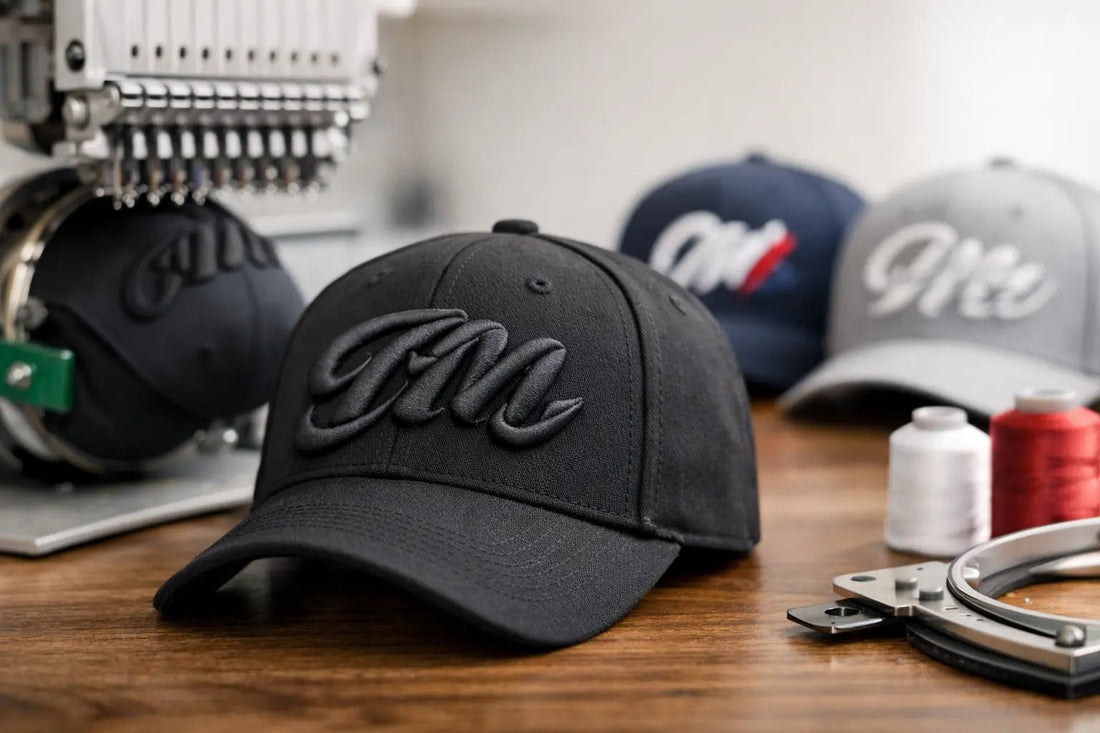 Choisir sa broderie 3D casquette personnalisée - ComboPromo Impression et Broderie Inc.
