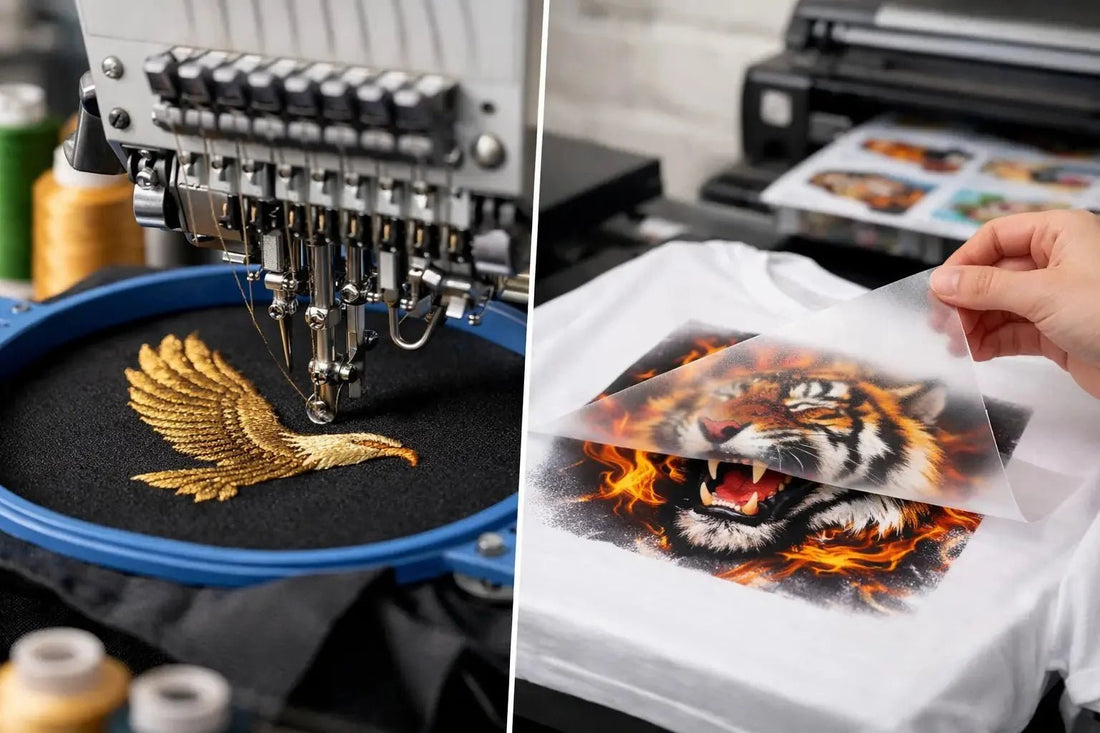 Différence broderie et impression DTF, que choisir ? - ComboPromo Impression et Broderie Inc.