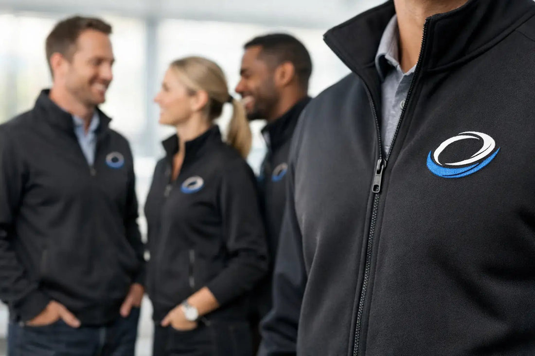 Veste zippée avec logo pour votre équipe - ComboPromo Impression et Broderie Inc.