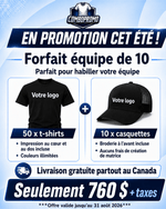 Promotion Équipe de 10 - ComboPromo Impression et Broderie Inc.