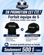 Promotion Équipe de 5 - ComboPromo Impression et Broderie Inc.
