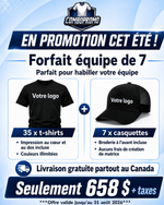 Promotion Équipe de 7 - ComboPromo Impression et Broderie Inc.
